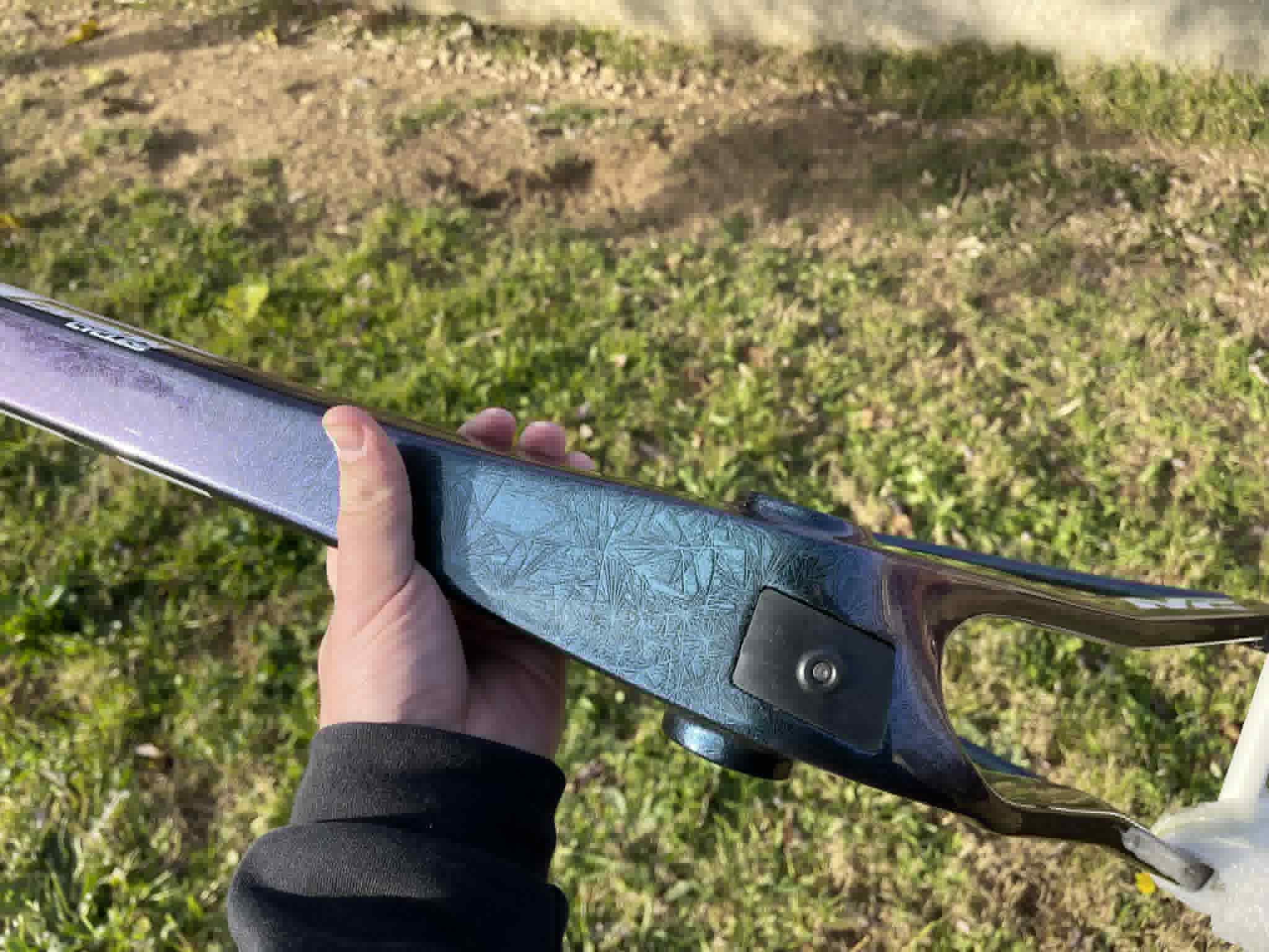 Kit Cadre LEHNA GRAVEL 2 – Occasion (Taille 58)  Coloris Caméléon Ice Crack • Très bon état • Cadre + Fourche + Tige de selle + Cintre - 6