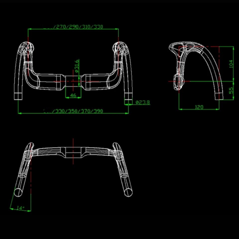 Cintre piste carbone AERO MF - 5